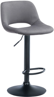 Barhocker Camden Samt schwarz