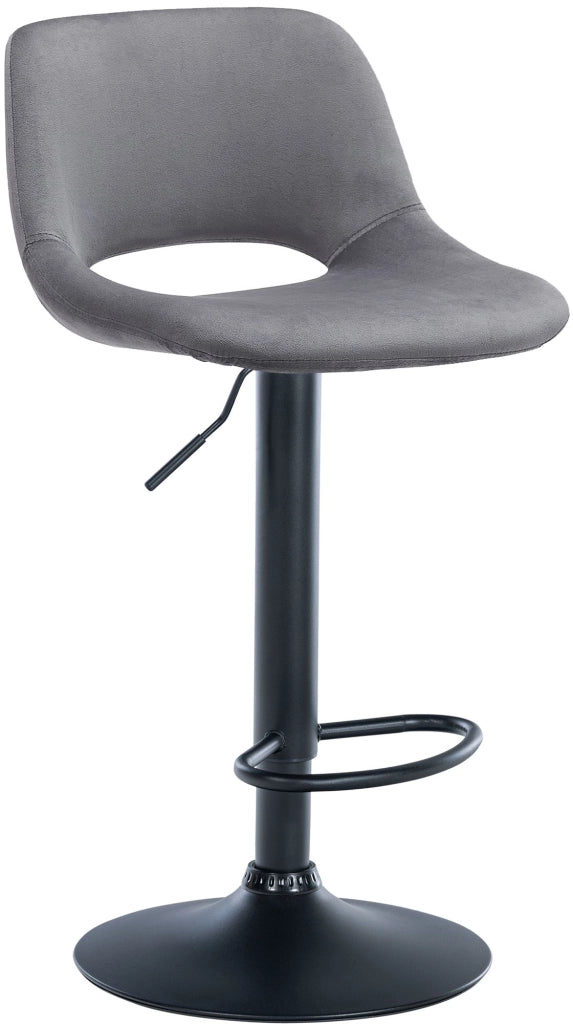 Barhocker Camden Samt schwarz