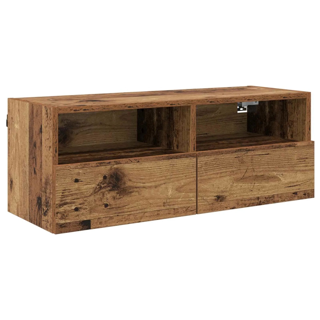 Mobile TV da parete Legno vecchio 80 x 30 x 30 cm 882928