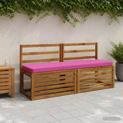 Cuscini per Panchina a 2 Pezzi VUGHT 2 pz 100% Poliestere Rosa 951391