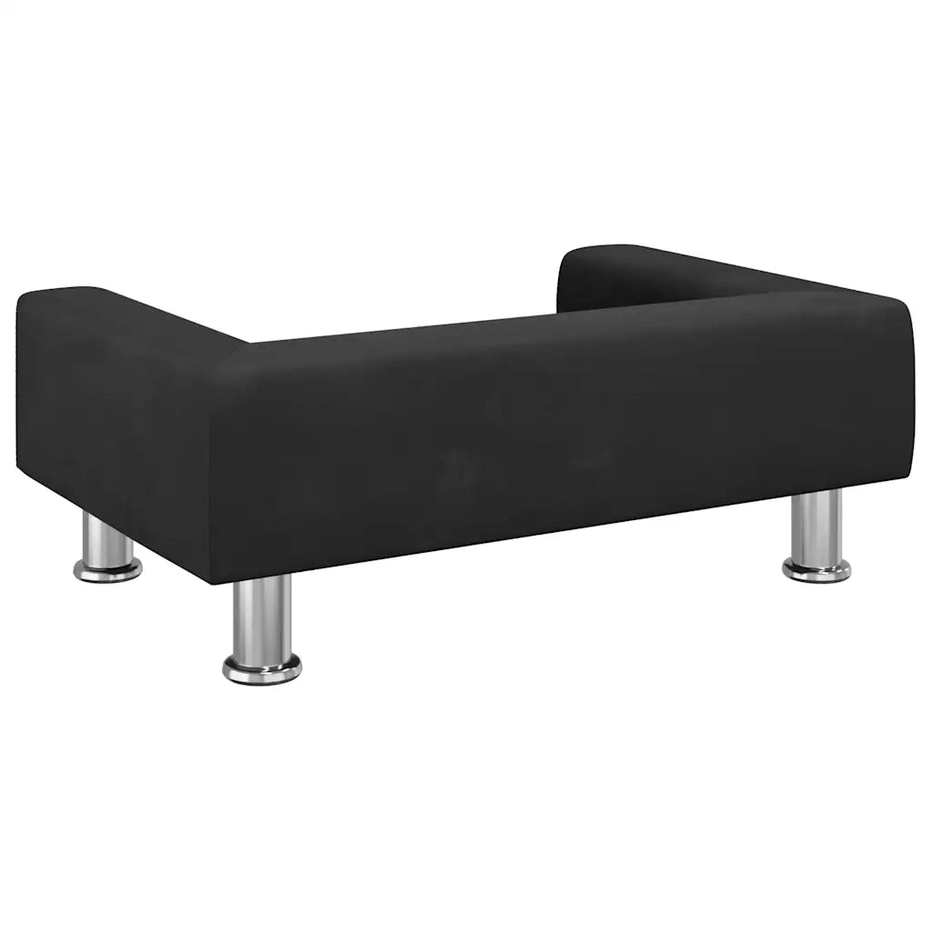 Divano | Divano da soggiorno | Sofa per Bambini Nero 70x45x26,5 cm in Velluto