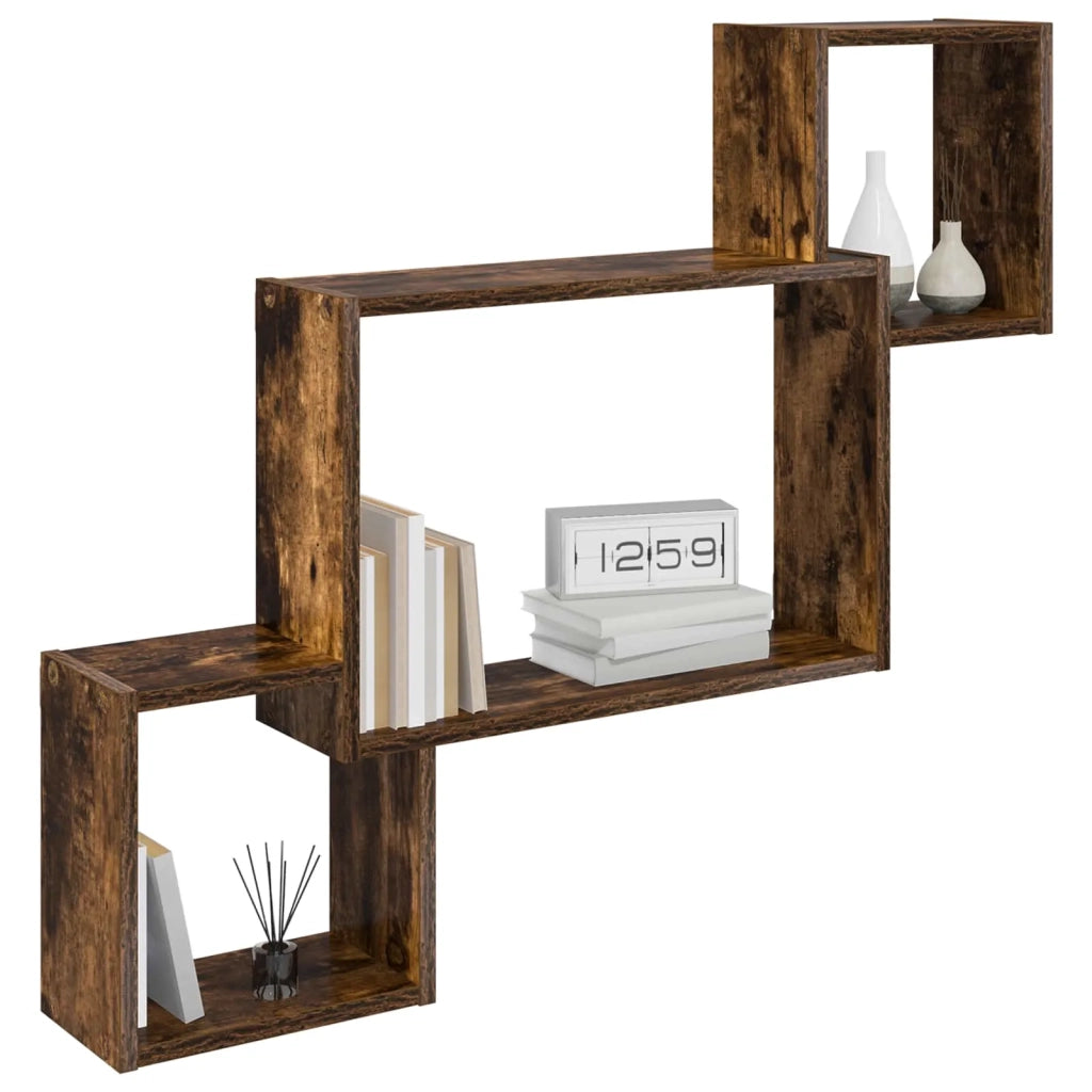 Scaffale da parete A parete Marrone 91,5 x 15 x 76 cm 8012120