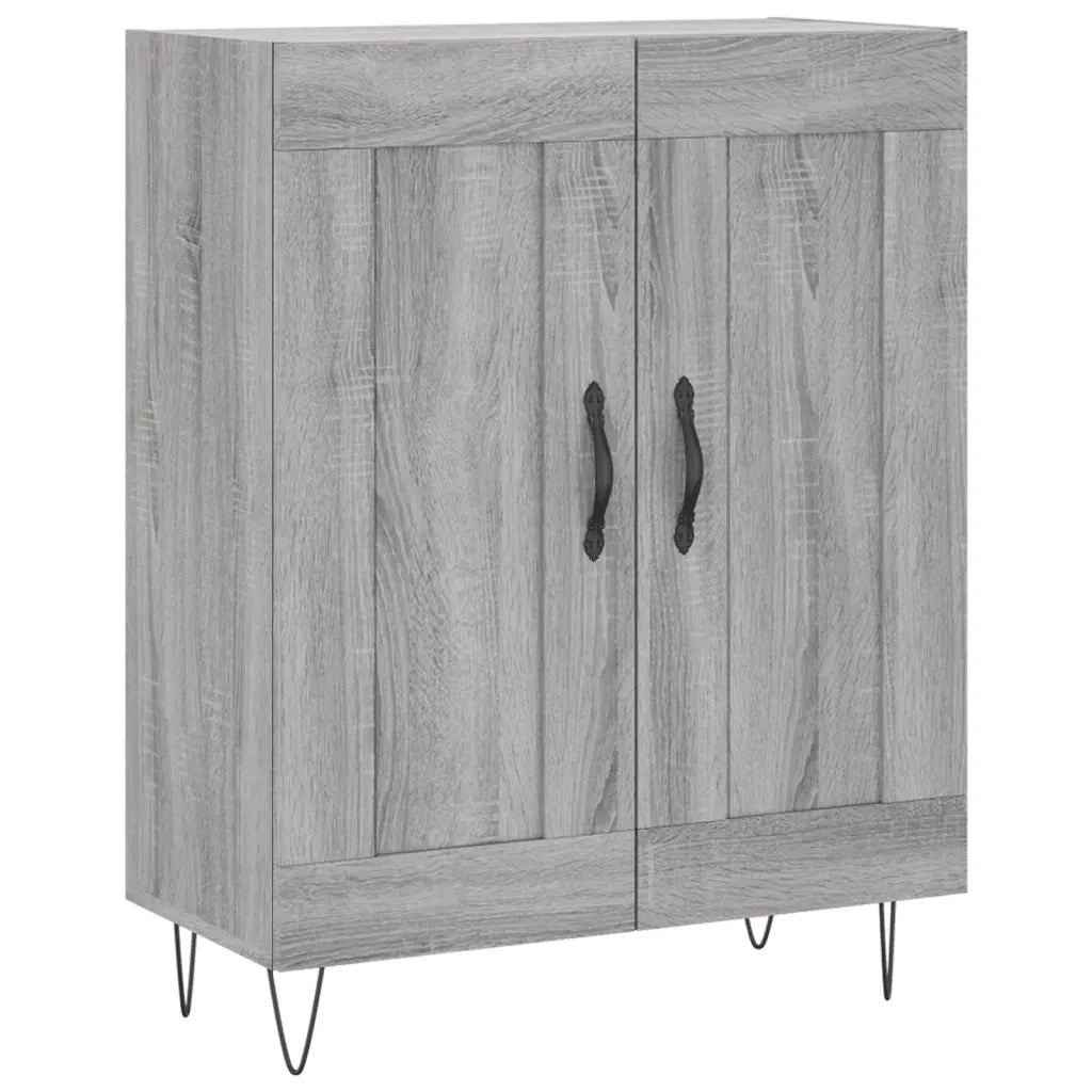 Credenza Grigio Sonoma 69,5x34x180 cm in Legno Multistrato 3198079
