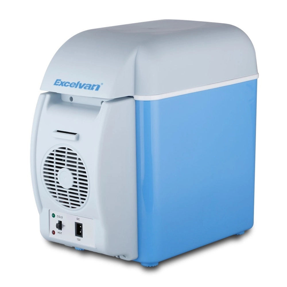 Trade Shop - Mini Frigorifero Frigo Portatile 7,5 Litri 12v Scaldavivande Auto Barca Camper -