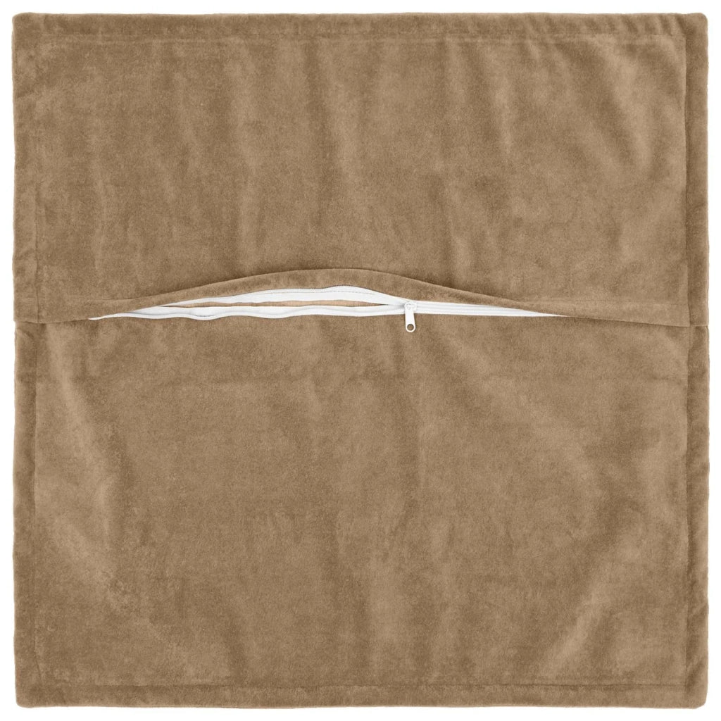 Cuscino con cuscino HOUTEN 2 pz Tortora Fleece in microfibra 934789