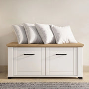 Menfi, Mobile da Ingresso un Ripiano, 103.5x41x47.5h cm Bianco Opaco