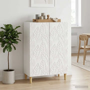 Credenza Bianco Lucido 66 x 34,5 x 90 cm Legno ingegnerizzato 895049