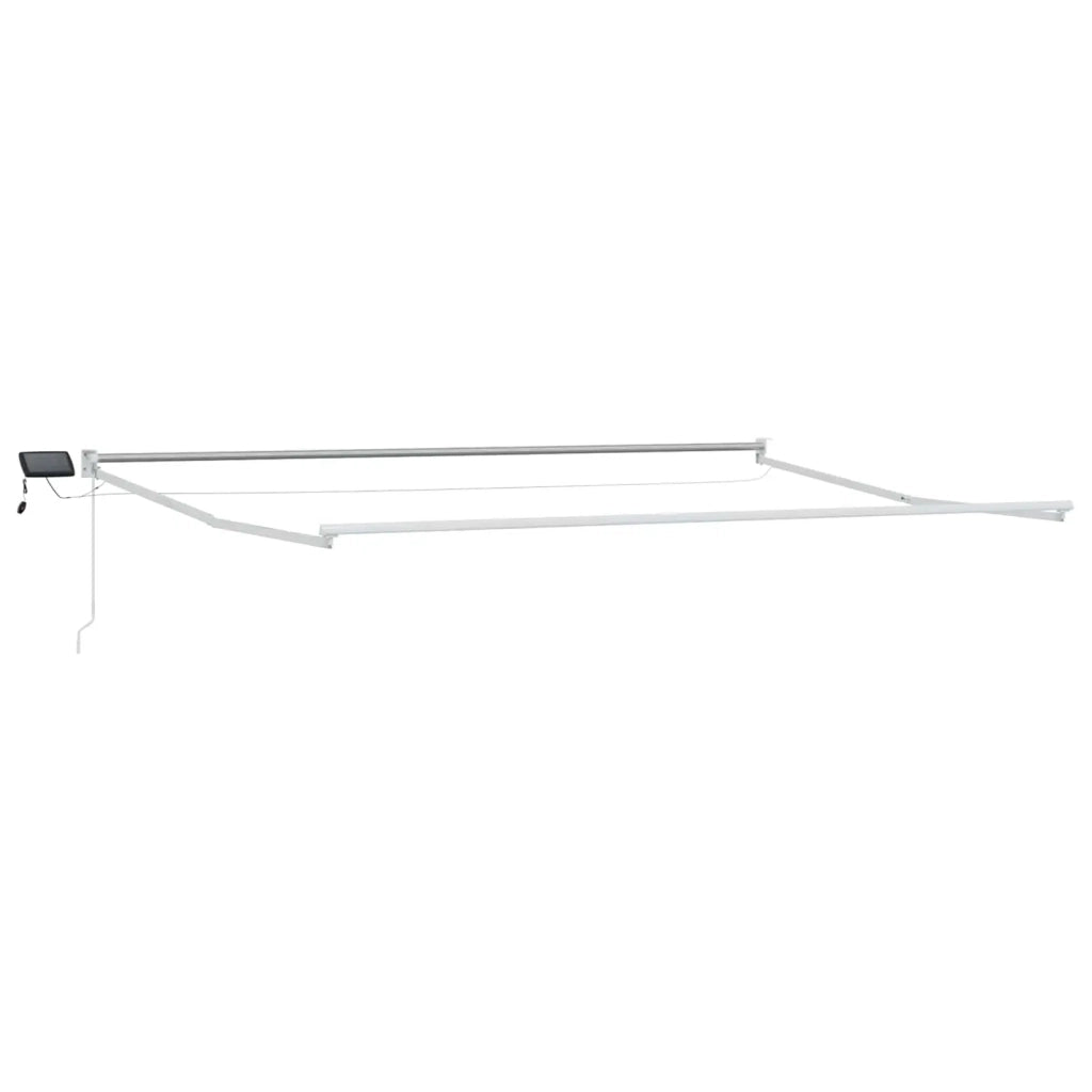 Tenda da Sole | Tenda retrattile manuale con LED Giallo e Bianco 4 ¡Á 3 m