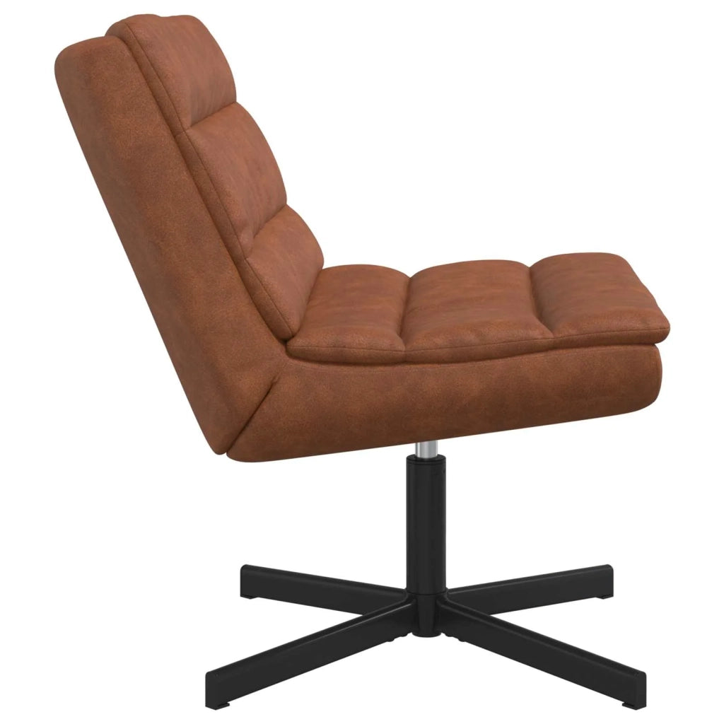 Sedia girevole Marrone 63 x 75 x 76 cm PU Antico 42007349