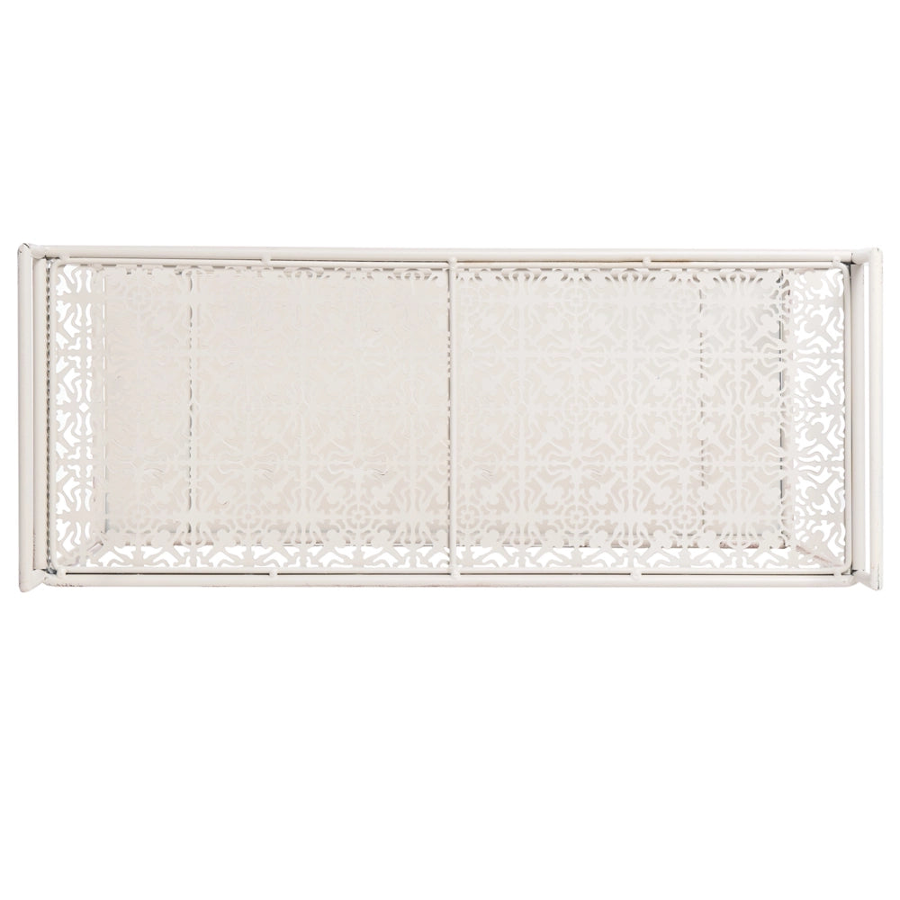 Fioriera rialzata in ferro beige 62 x 25 x 70 cm Vaso da fiori rialzato su piedistallo Supporto per piante da interno ed esterno