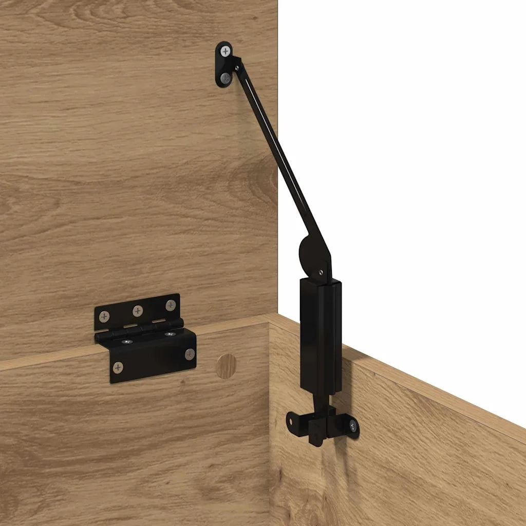 Scatola di Stoccaggio Rovere artigianale 90 x 35 x 35 cm 868712