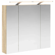 Mobiletto per specchio da Bagno | Armadio da bagno Rovere Sonoma 80 x 14.5 x 70 cm