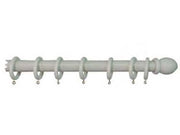 BASTONE IN LEGNO SENZA SUPPORTI Ø MM.35 BIANCO  cm.160
