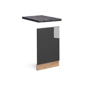 Pannello frontale Fame-Line Antracite lucido/Rovere dorato 45 cm, PL Antracite Vicco