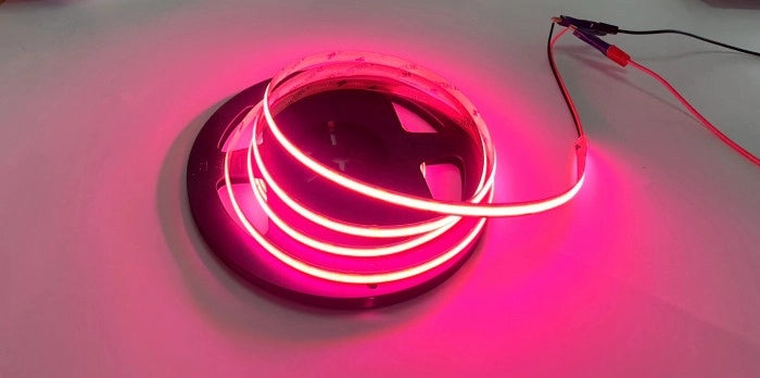 Striscia LED COB 480 9W/m rosa 12V IP20 5m dimmerabile Ecolight