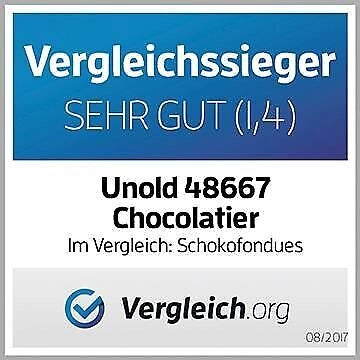 Unold 48667 Cioccolatiera 0,25 L Temperatura Regolabile Marrone Argento