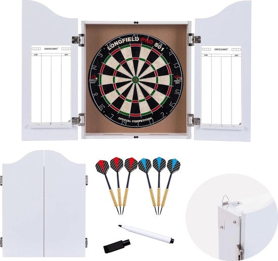 Set di Darts Completo con Tabellone da Competizione e 2 Set di Punte 9 pezzi - 065019
