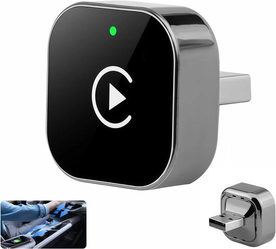Adattatore Carplay wireless - Adattatore Carplay per telefono universale - Adattatore Carplay - Nero