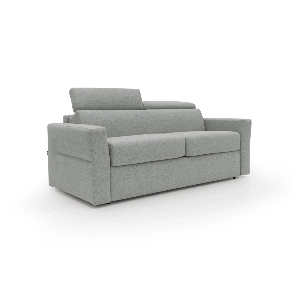 Avalon Divano letto con materasso H18 180 cm (mat. 120x197 cm) grigio chiaro