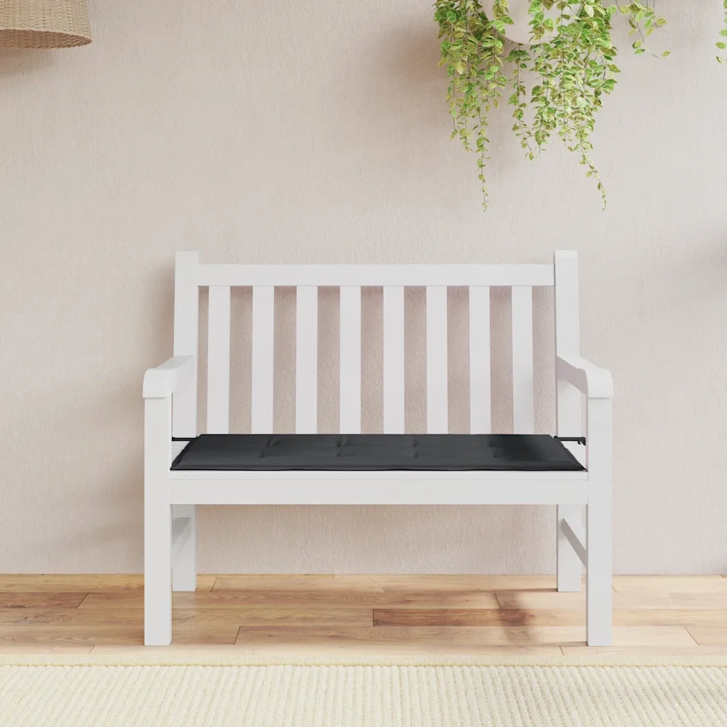 Cuscino per Panca | Cuscini per sedie Nero 120x50x4 cm in Tessuto Oxford