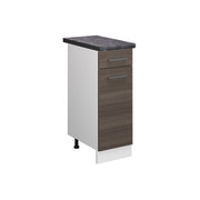 Mobiletto base per cucina R-Line Grigio nobile/Bianco 30 cm, PL Antracite Vicco