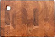 Pannello di taglio in legno di teak riciclato - sostenibile e 30x20x2cm