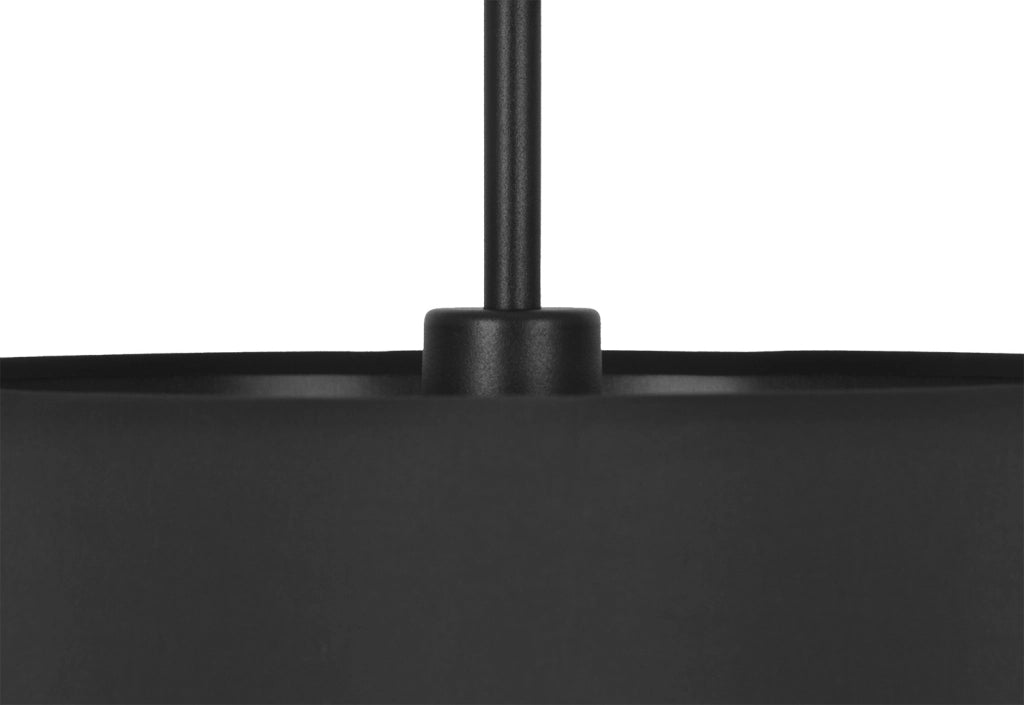 Lampada a sospensione Kaja Simone nera paralume 40cm
