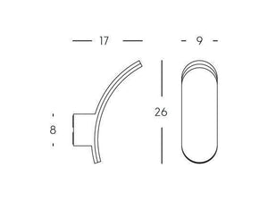 Applique da Esterno a LED 12W 4000K Sovil Grigio
