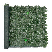 Siepe Artificiale Sintetica 100x1000 cm Finta Recinzione Casa Foglie Rete Telo Privacy Ombreggiante