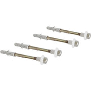 4 PZ FISSAGGI VERTICALI PER WC E BIDET- Zincati - M6x80- DH- pezzi 1