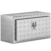 Cassetta degli Attrezzi Box Portautensili 76x35,5x40,6 cm Alluminio Argento