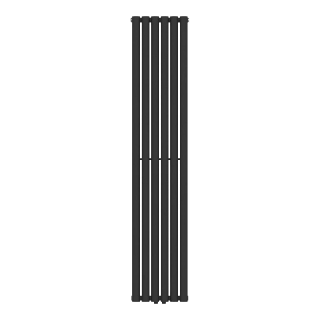 Radiatore a pannello piatto 707 watt acciaio 180 x 36 cm nero 03_0010463