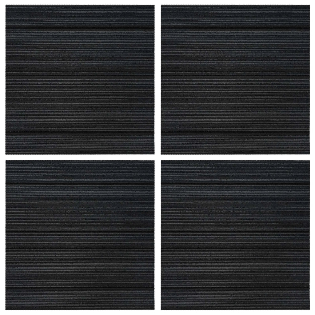 Piastrella per Tappeto Rigato Grigio Chiaro 50 x 50 cm 4 pcs