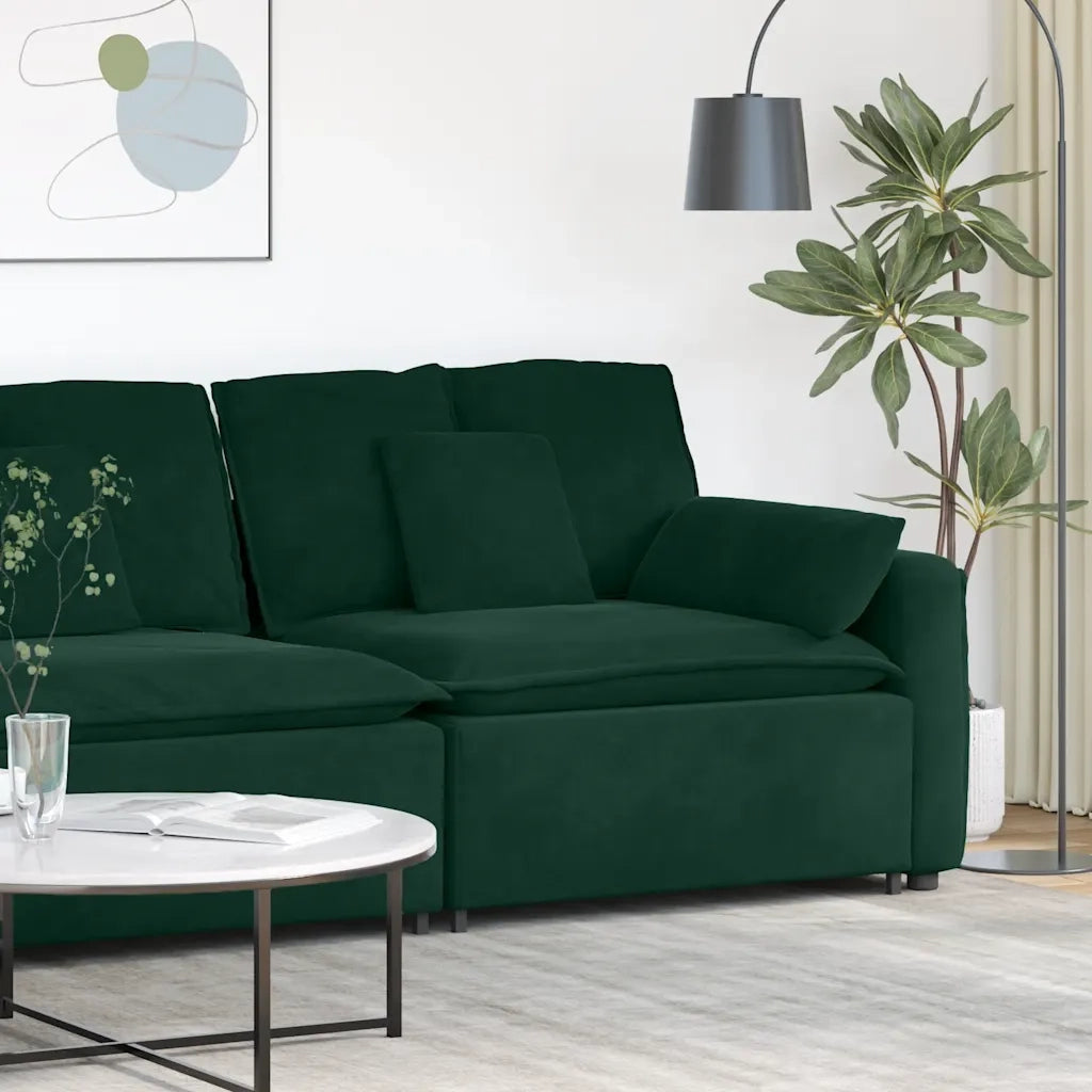 Modulo Terminale Bracciolo Divano Modulare con Cuscini 100 cm CFW9365184