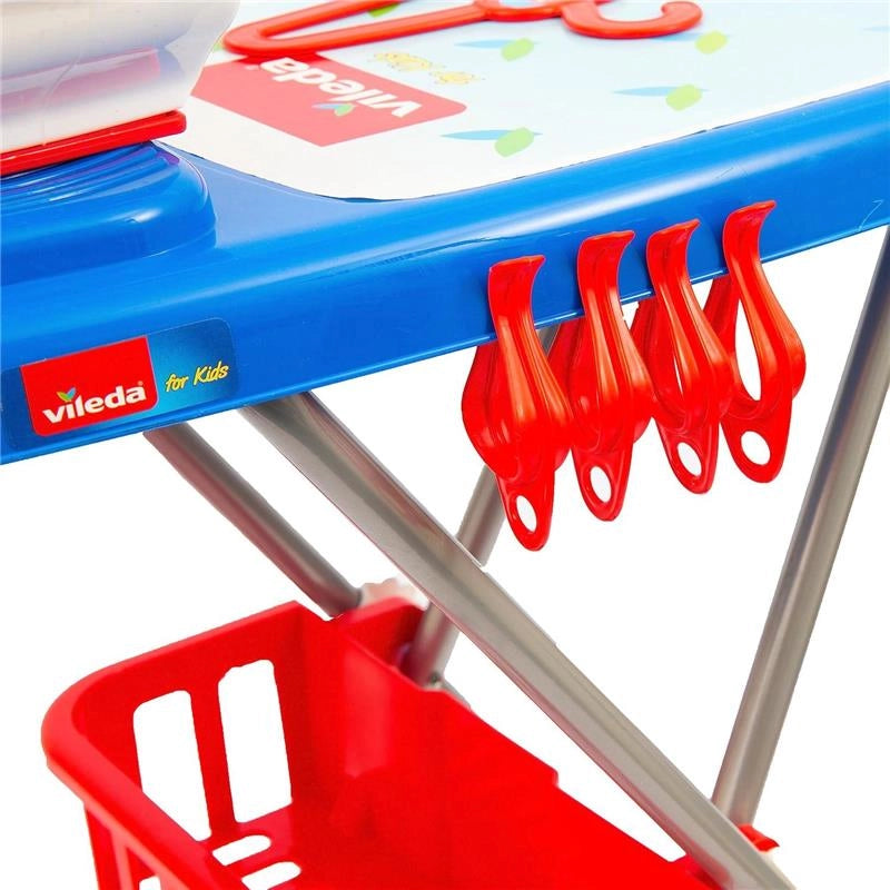 VILEDA ASSE DA STIRO FOR KIDS L'ORIGINALE VERSIONE GIOCATTOLO CON 6 ACCESSORI INCLUSI PER BAMBINI 18 M+