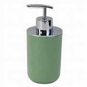 Trade Shop - Dispenser Porta Sapone Liquido Verde Silver Per Ricambio Accessorio Bagno 79874 -