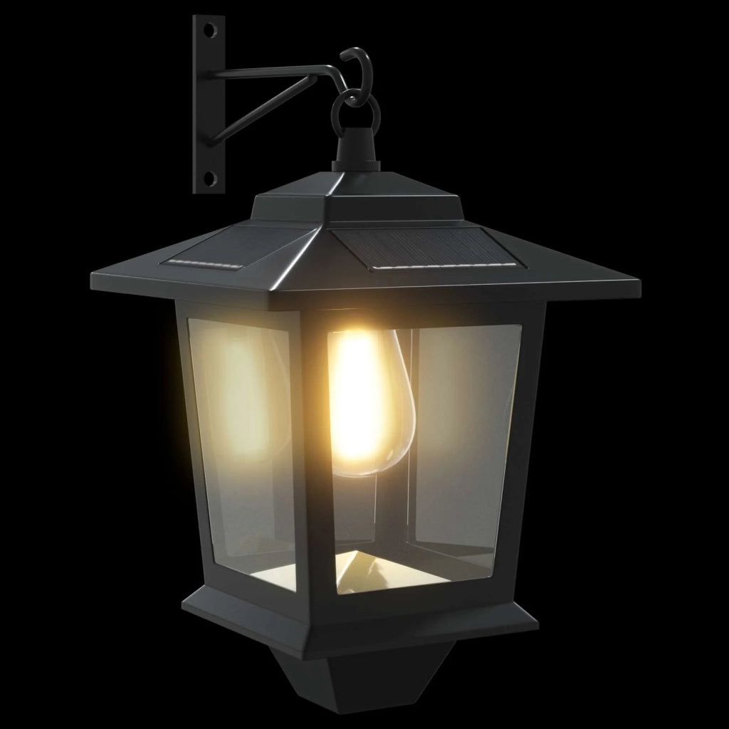 Lampada da Muro with LED Bulb 2 pz Nero 19 x 14 x 25 cm 42042689