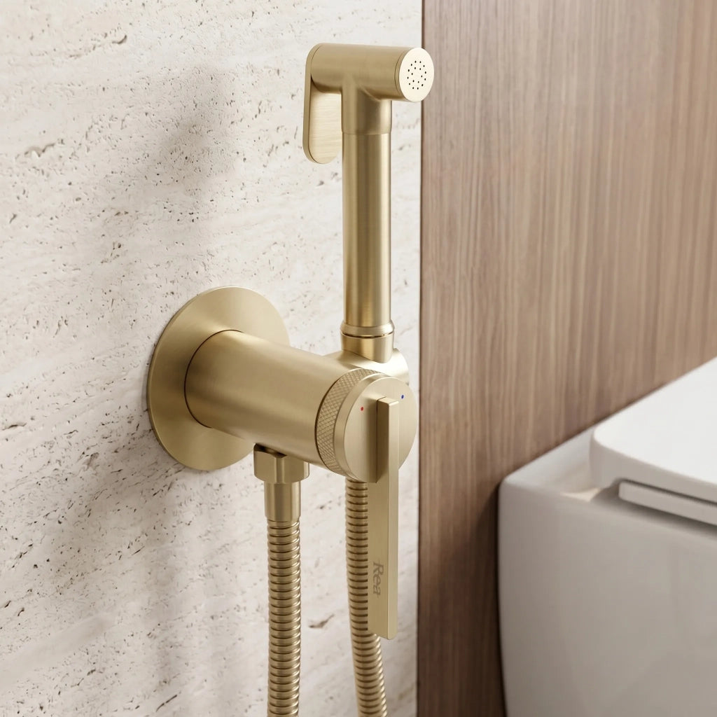 Rubinetto Bidet Rea Grace Brush Gold