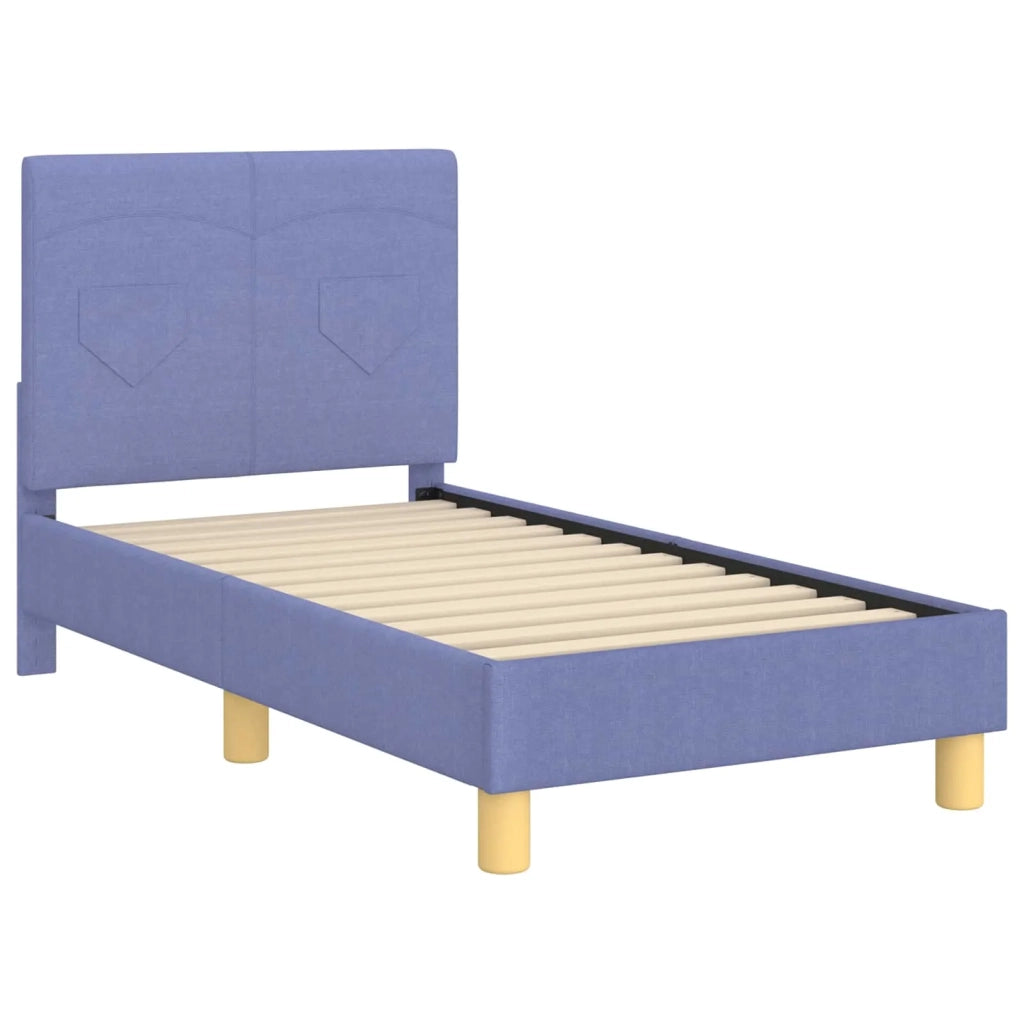 Struttura letto per bambini con testata Blu jeans 70 x 140 cm