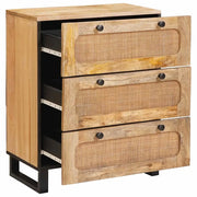 Credenza | Madia | Buffet da pranzo | Armadio da pranzo Marrone 60 x 33 x 75 cm Legno di mango massello