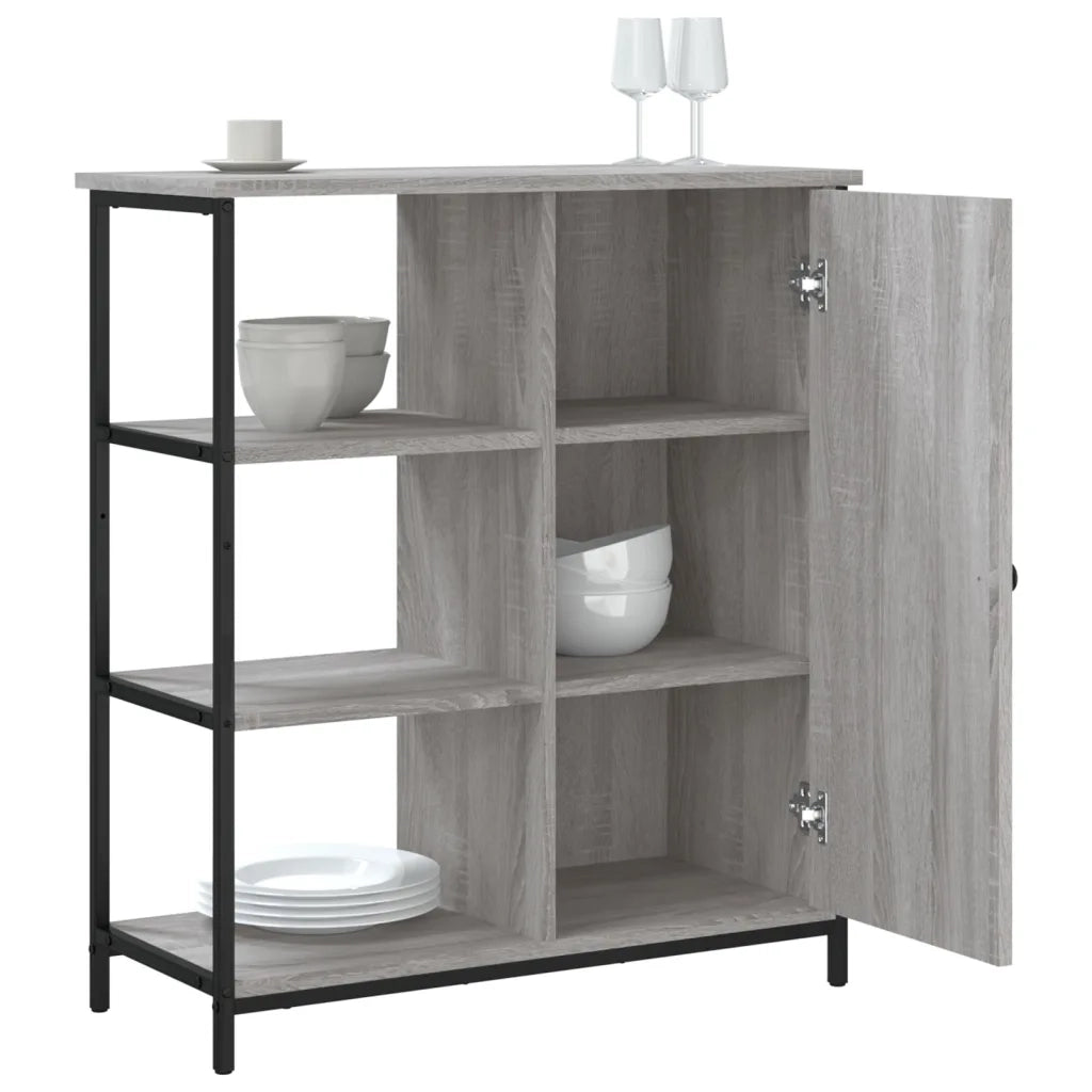 Credenza Grigio Sonoma 70x30x80 cm in Legno Multistrato 835492