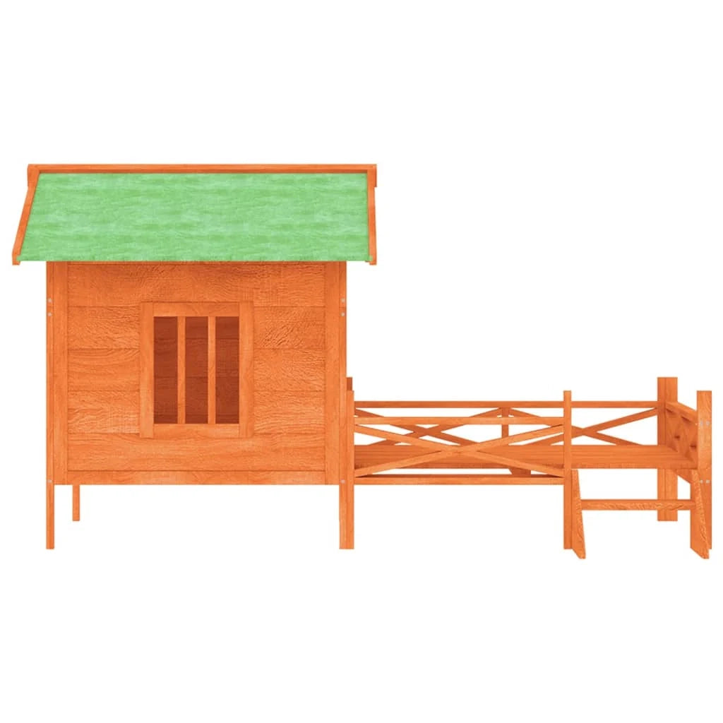 Cuccia gabbia per animali pac 159 x 120 x 88,5 cm legno di pino massiccio marrone 02_0041719
