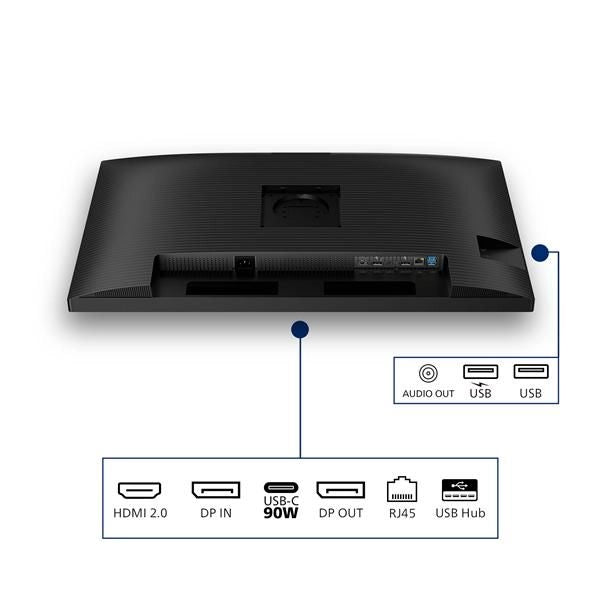 Philips monitor 31,5 led qhd 16:9, reg altezza - 32B2U3601