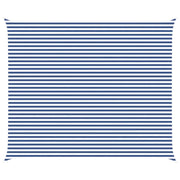Vela Parasole | Telo Ombra | Vela da ombra solare Blu e Bianco 6 x 5 m