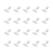 Emuca Chiusura magnetica per ante, Acciaio e Plastica, Bianco, 20 u.