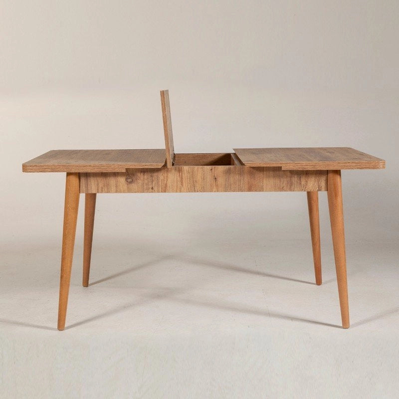Dschubba, Tavolo Allungabile Allungabile, 80x165x75h cm Marrone Quercia