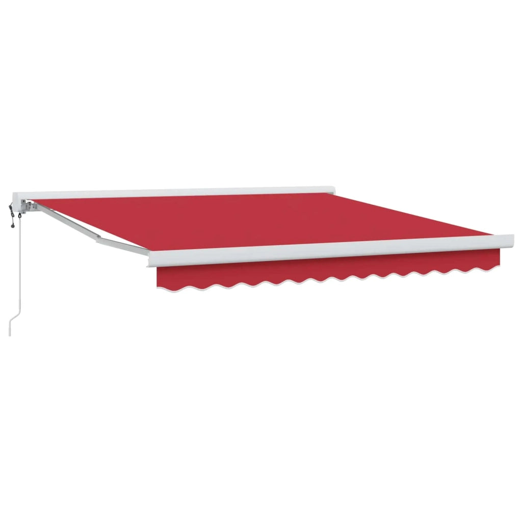 Tenda da Sole Rosso 350 x 250 x 165 cm Poliestere e Alluminio 3330442