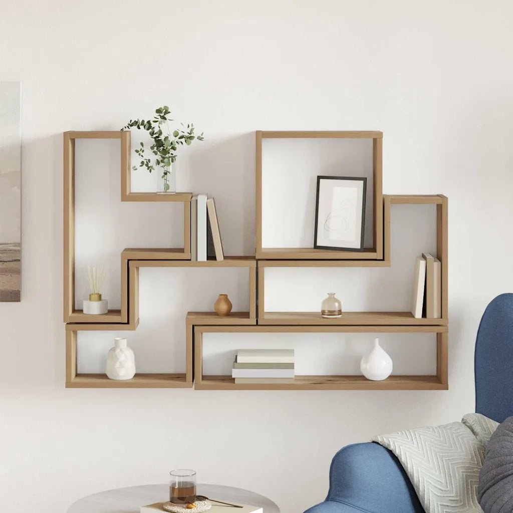 Scaffale da parete Rovere artigianale 96 x 12 x 64 cm 879640