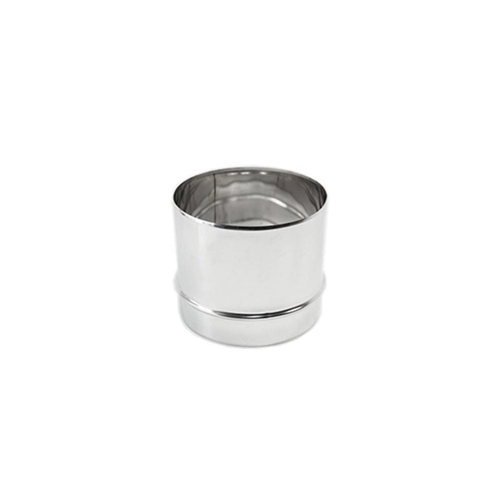 Raccordo inox m da 150mm per collegare tubo rigido a tubo flessibile