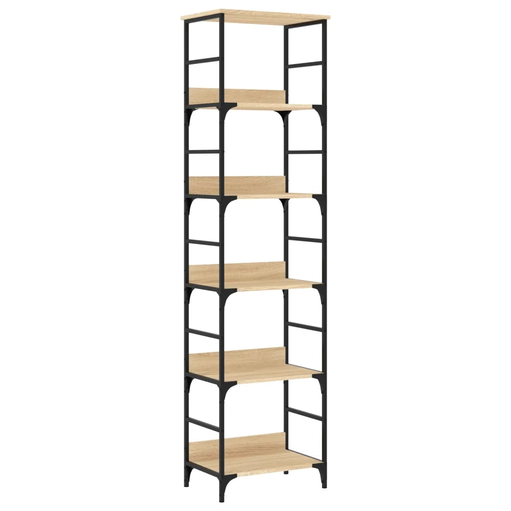 Libreria-Scaffale per Libri-Mobile di Stoccaggio Rovere Sonoma 50x33x188,5 cm Legno ingegnerizzato